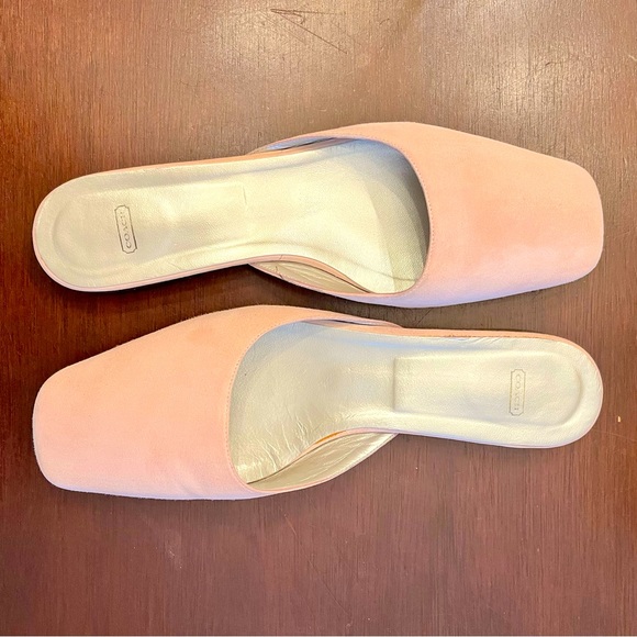 Coach square toe mule flats “Babette” pale pink - Picture 2 of 7